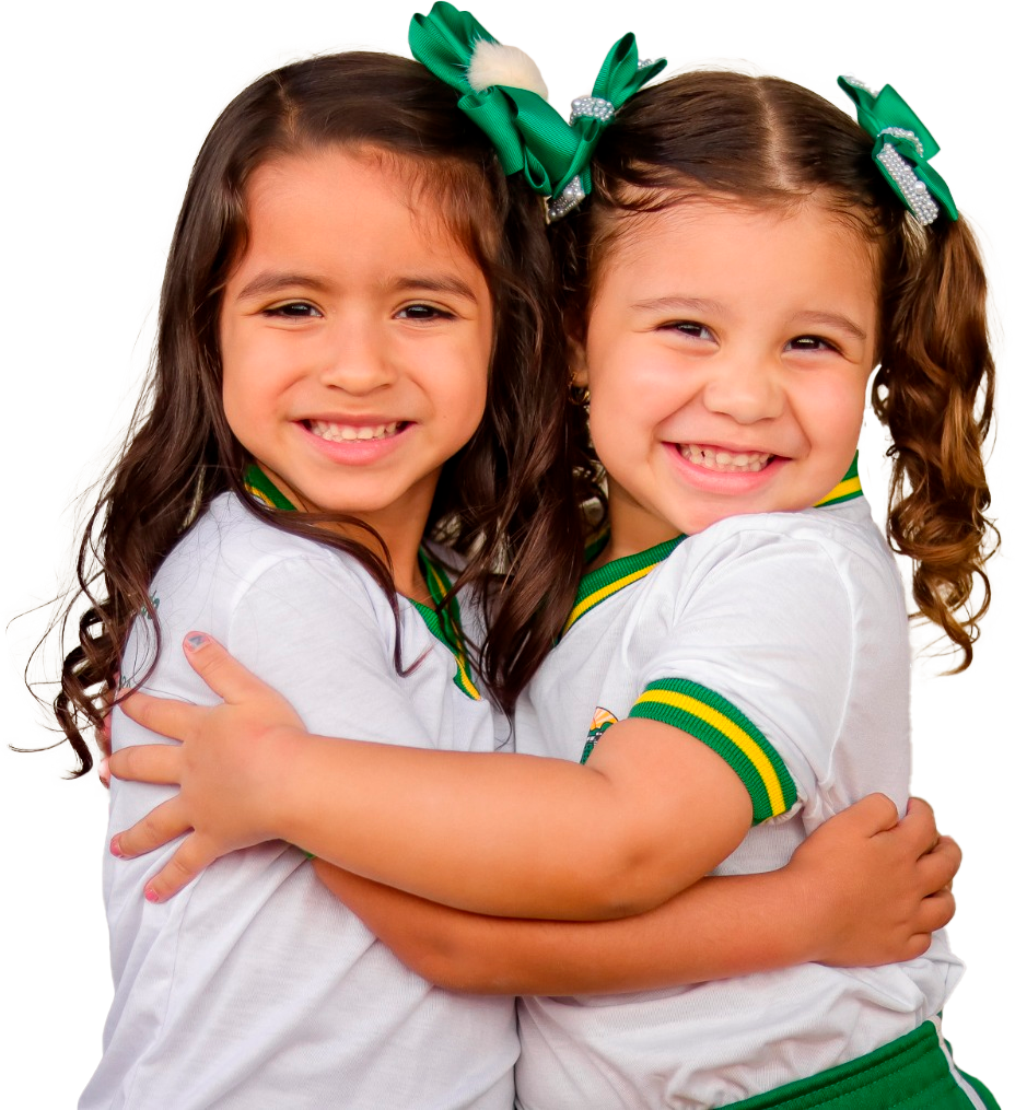 Modelo ilustrativo do uniforme infantil feminino